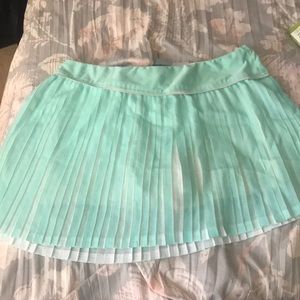Mint green Nike tennis skirt